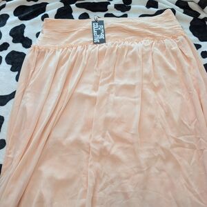 Future Collective Peach Midi Skirt